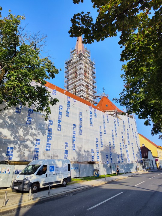 Sanace fasád významného kostela v chorvatském Záhřebu